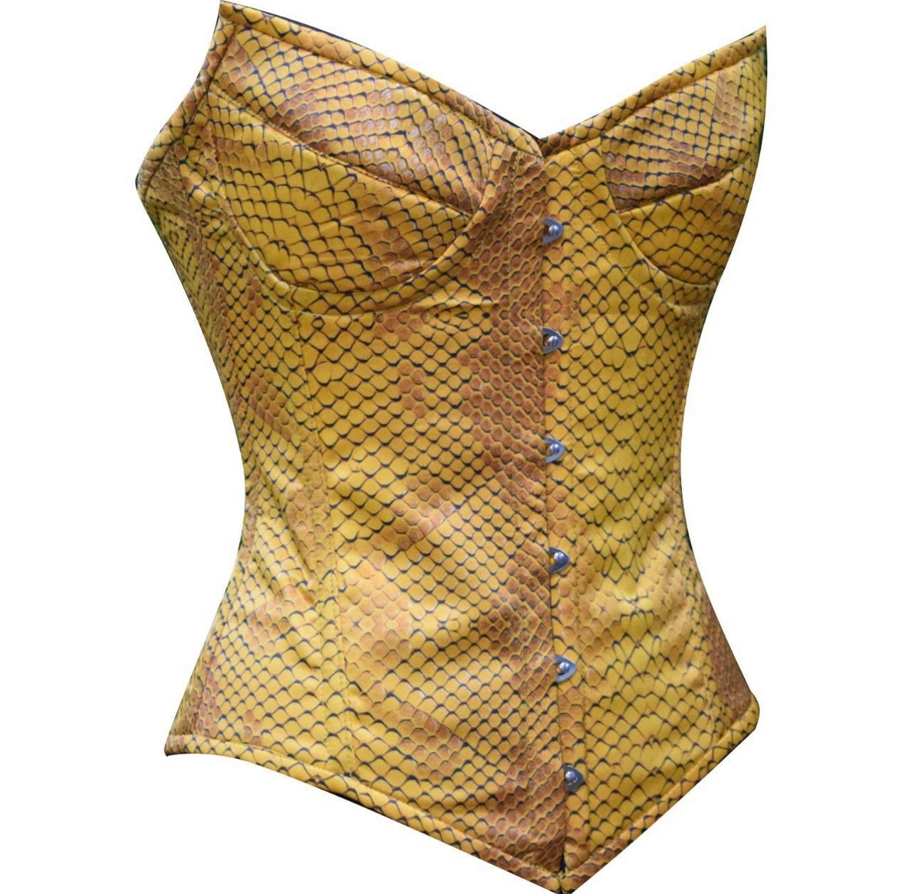 Yellow Snake Skin Corset